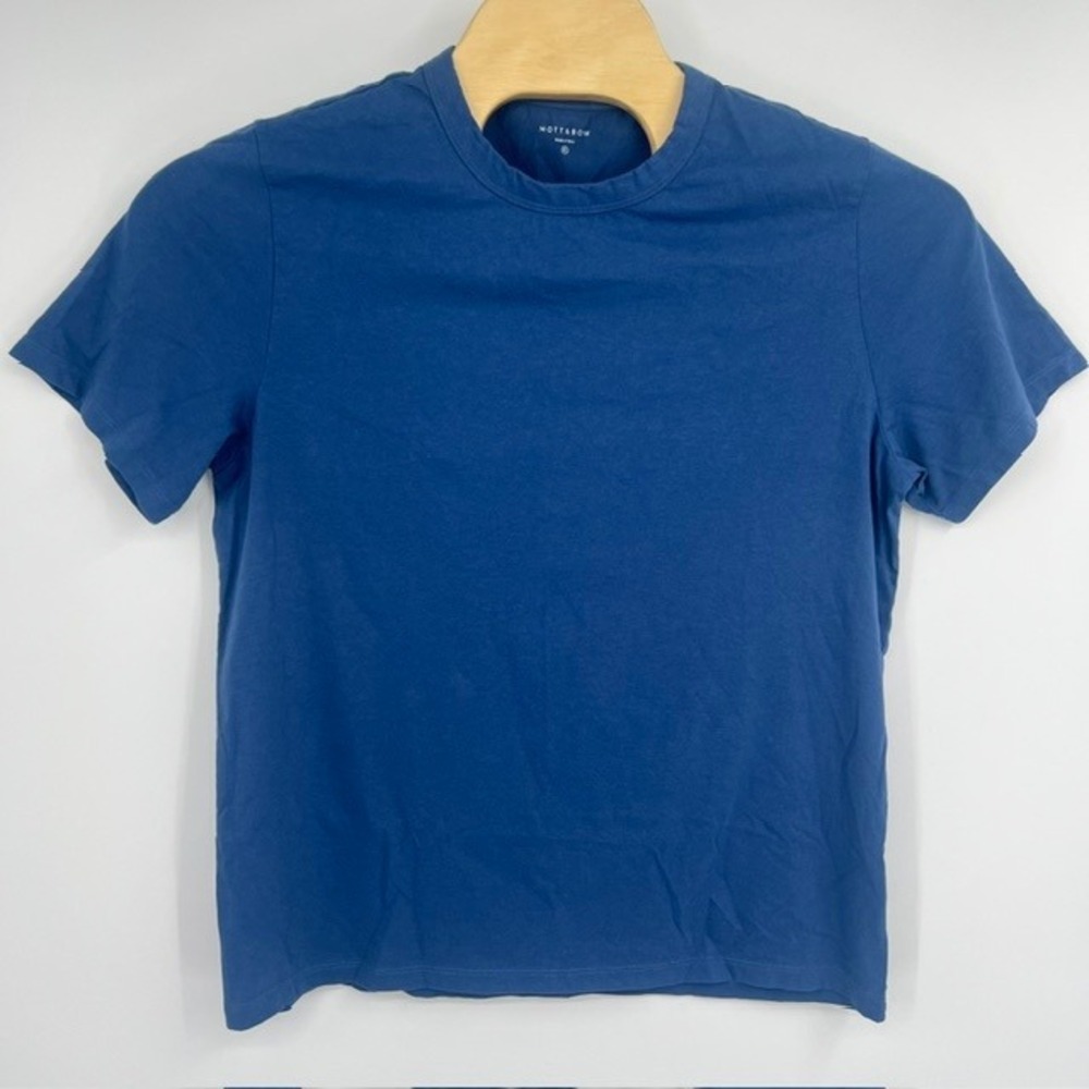 Mott & Bow Men's XL Blue Crewneck Short Sleeve 100% Cotton T-Shirt